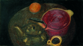 Still Life With The Red Iron Pan 